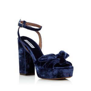 TABITHA SIMMONS Womens Purple 1-1/2" Platform Jodie Block Heel Sandals 38